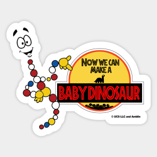 Mr. DNA Making a Baby Dino! Sticker